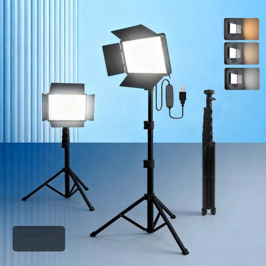 Photography And Lighting - Adjustable Bi-Color LED Panel Light With