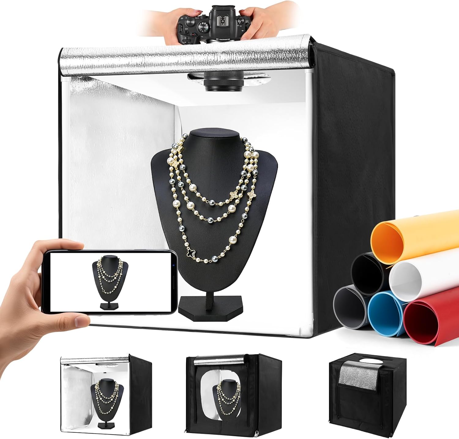 Photography Lighting Reference - Portable Photo Studio Light Box with