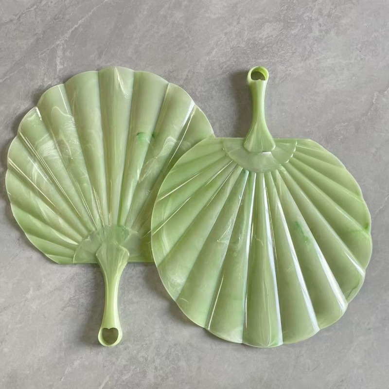 Vintage Photography Lighting - Light Green Imitation Jade Shell Handheld