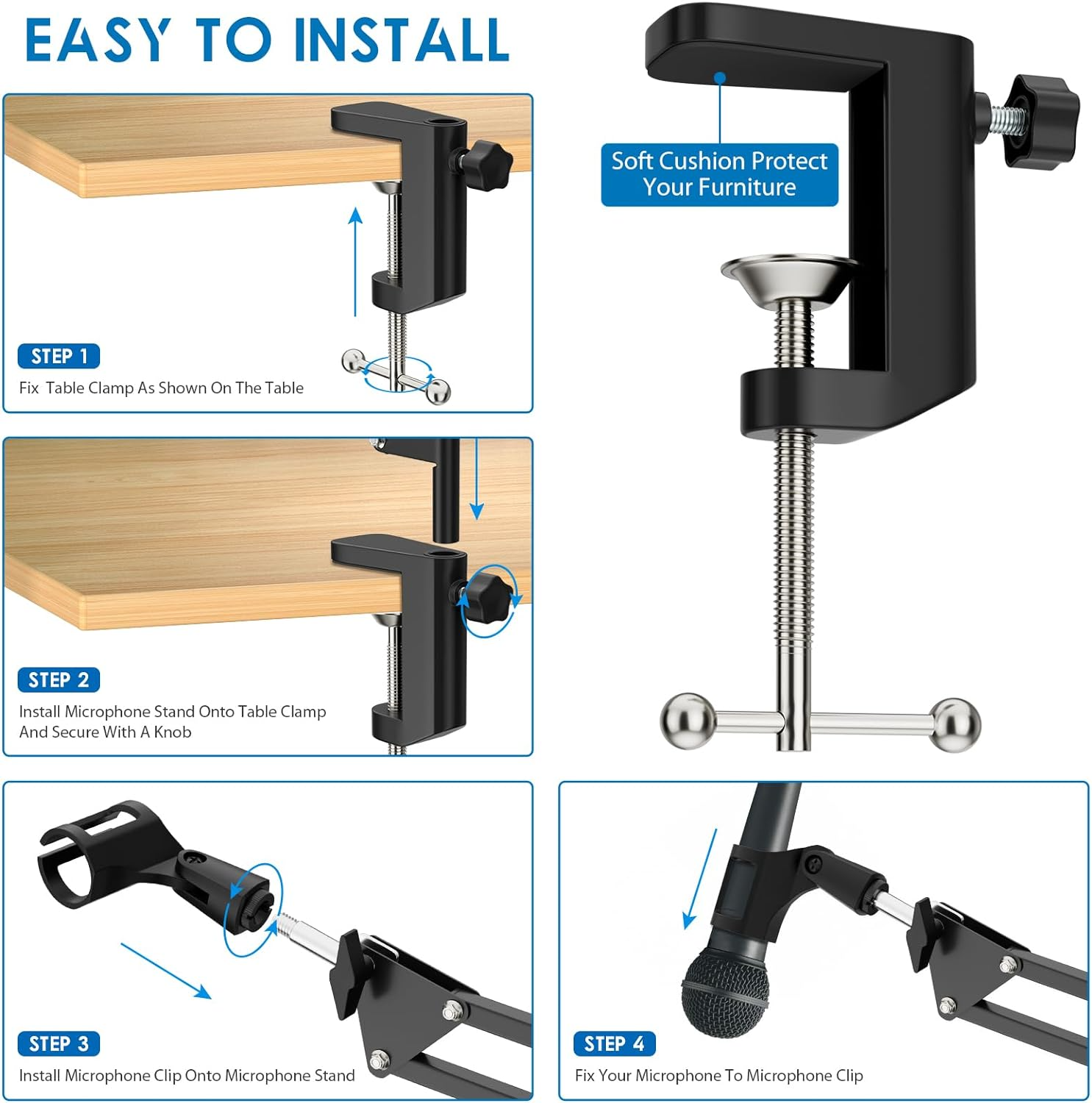 Articulated Arm Microphone Sta - Boom Arm Stand 评论和价格