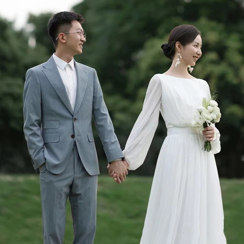 Light Wedding Dress Simple Ele - Vintage Photography Lighting 评论和价格