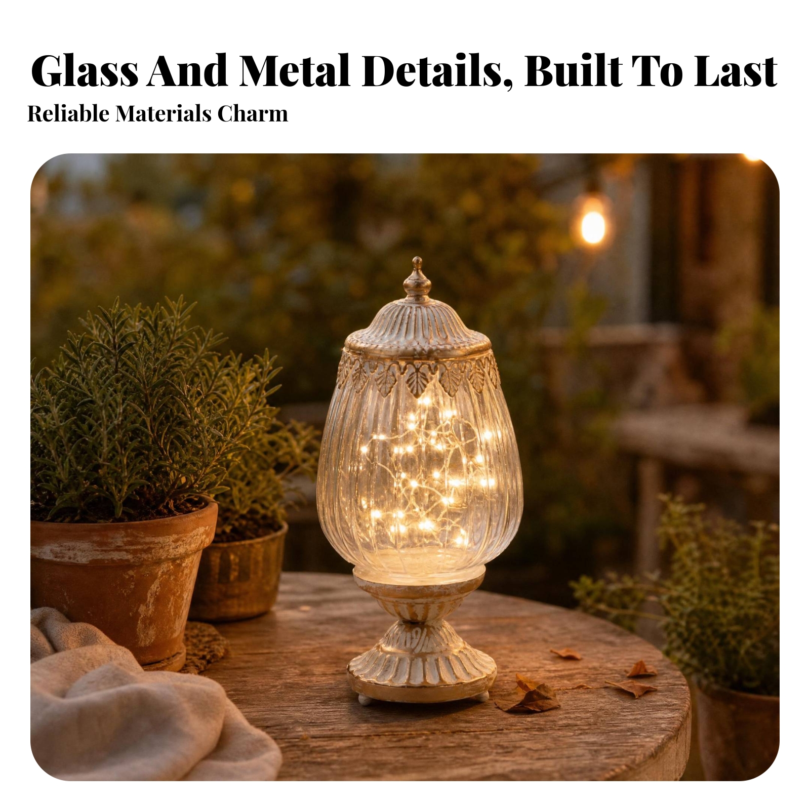 Vintage Ribbed Glass Lantern O - Photography And Lighting 评论和价格