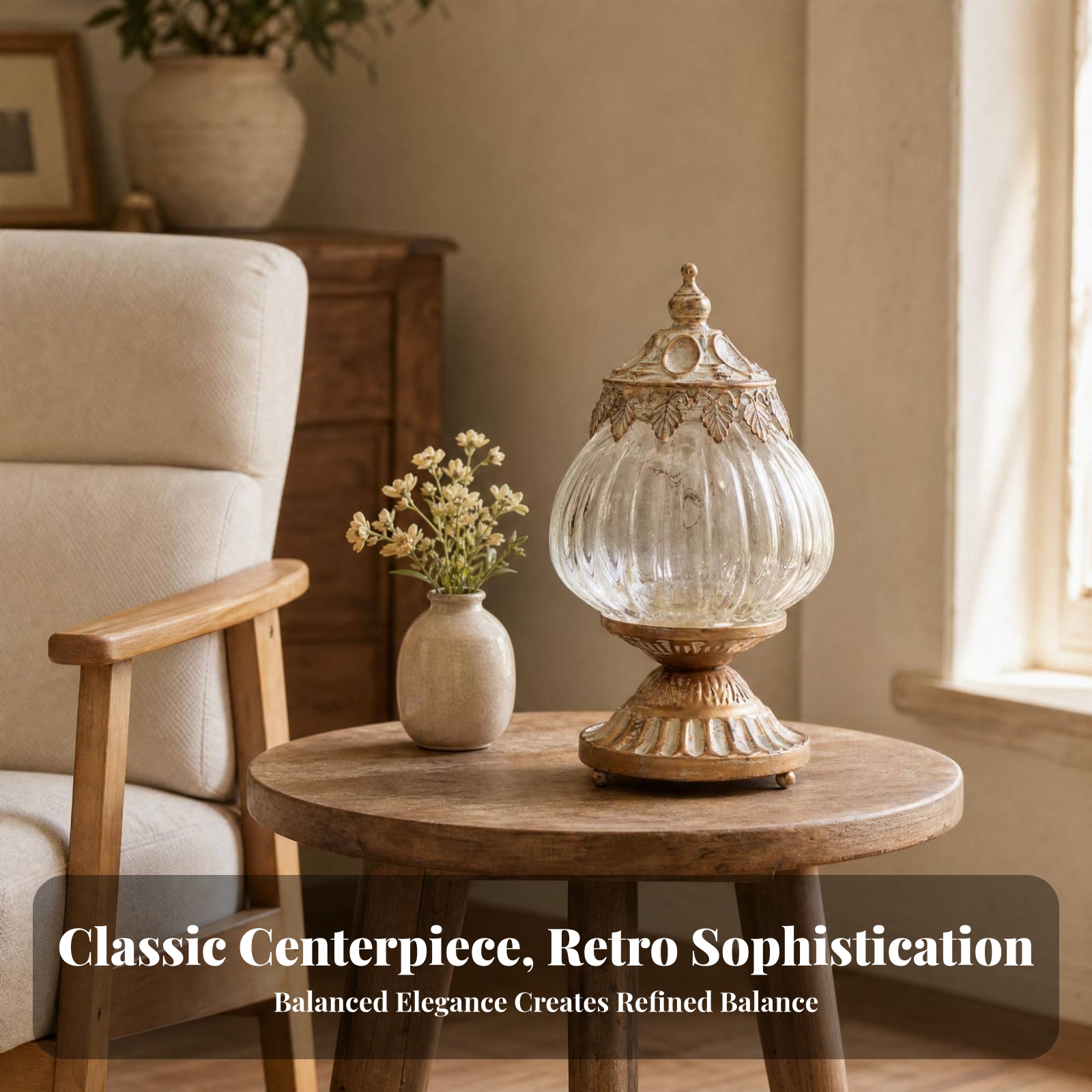 Vintage Ribbed Glass Lantern O - Photography And Lighting 评论和价格