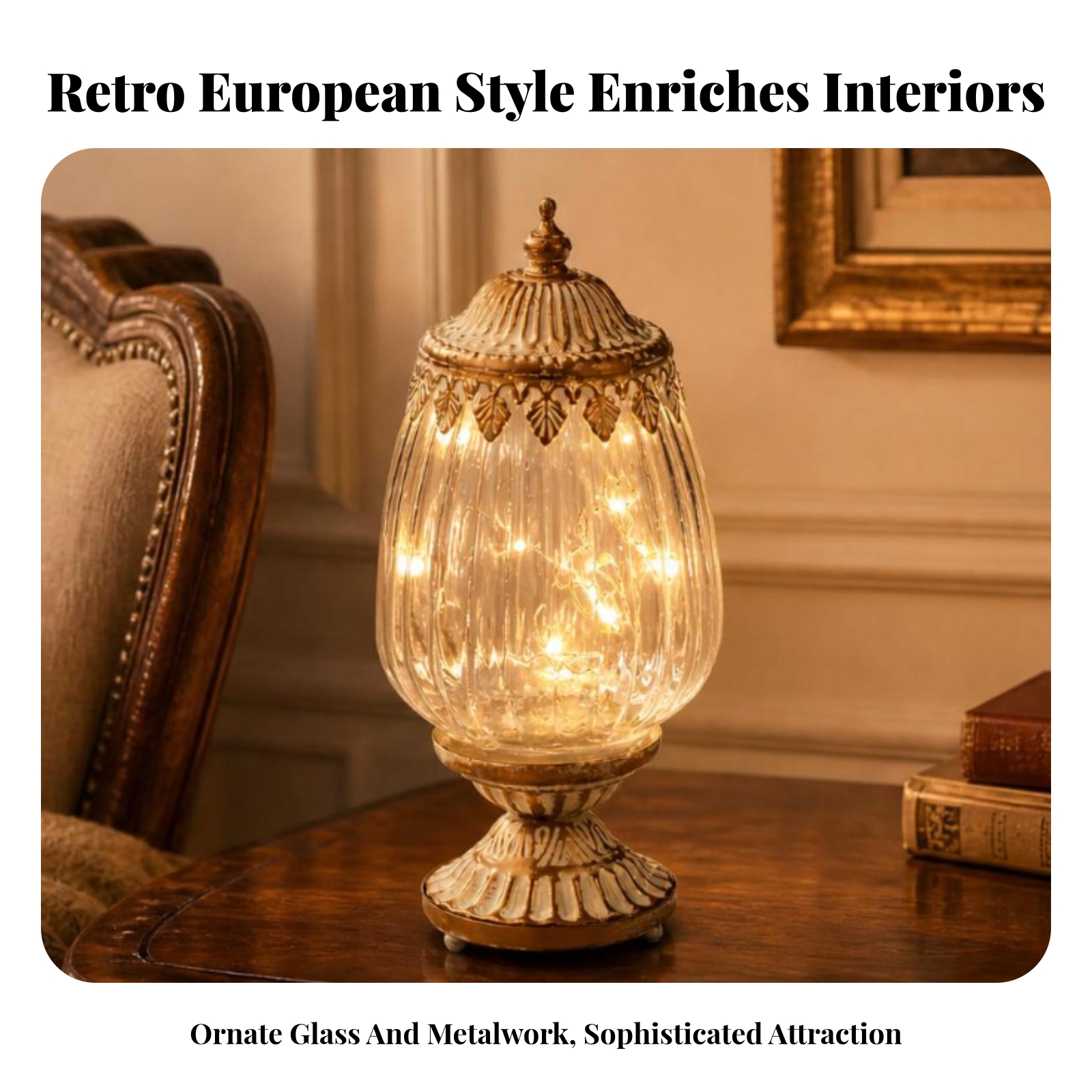 Vintage Ribbed Glass Lantern O - Photography And Lighting 评论和价格