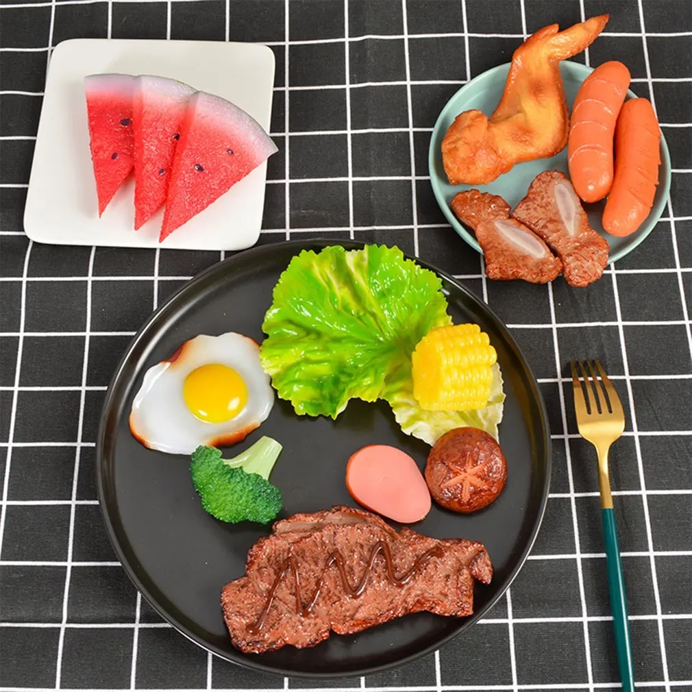 PVC Simulation Fake Steak Food - Good Lighting In Photography 评论和价格