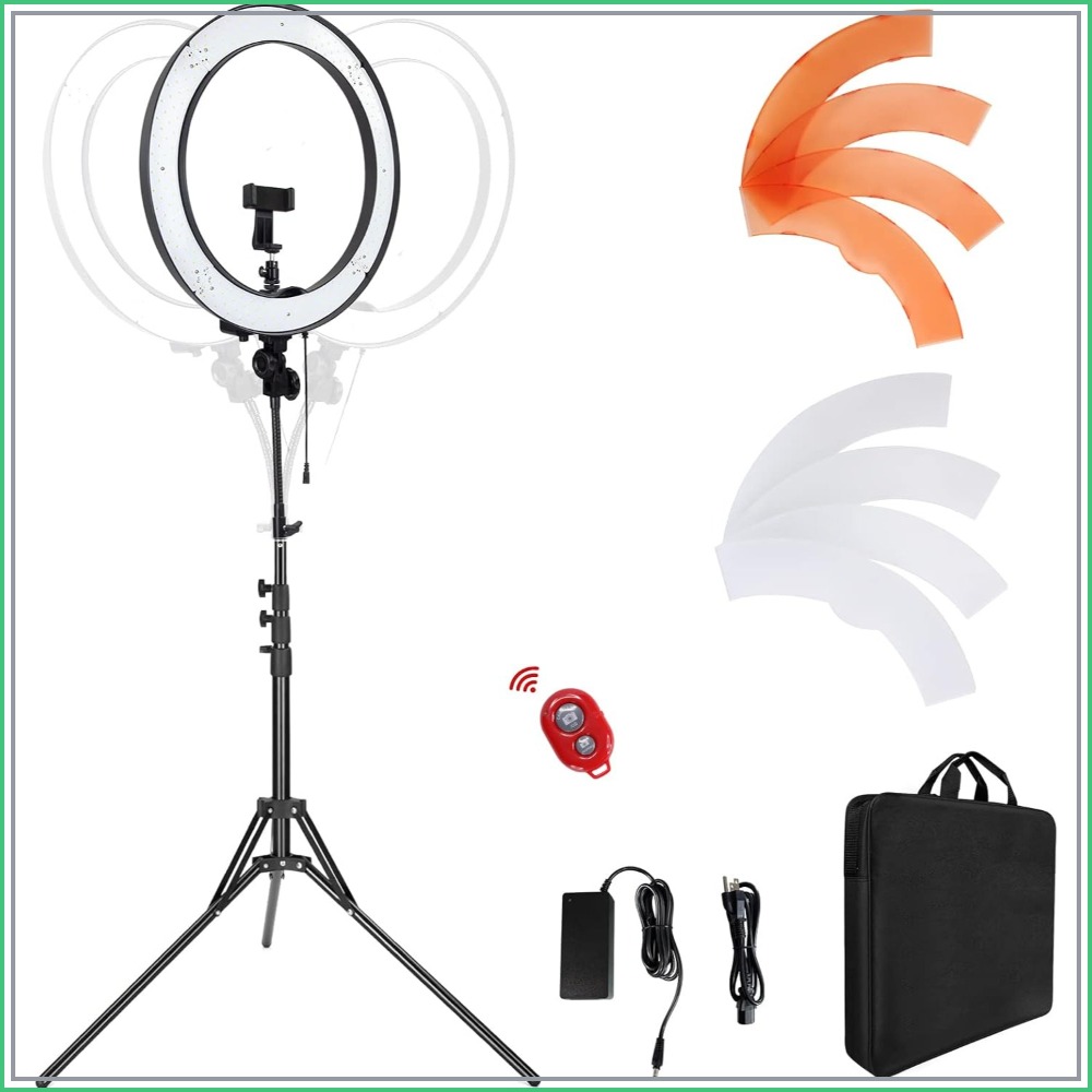 18-Inch 55W Ring Light with 24 - Photography Lighting Reference 评论和价格