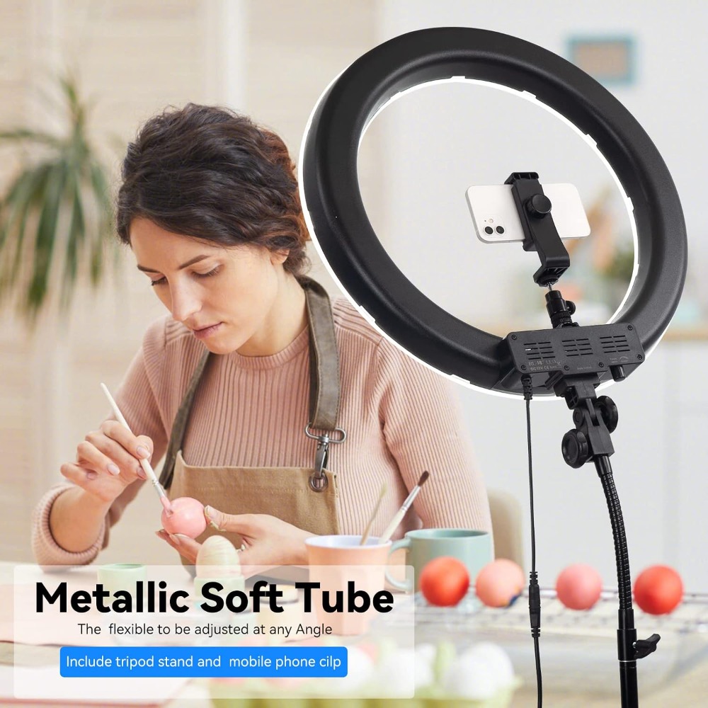 18-Inch 55W Ring Light with 24 - Photography Lighting Reference 评论和价格
