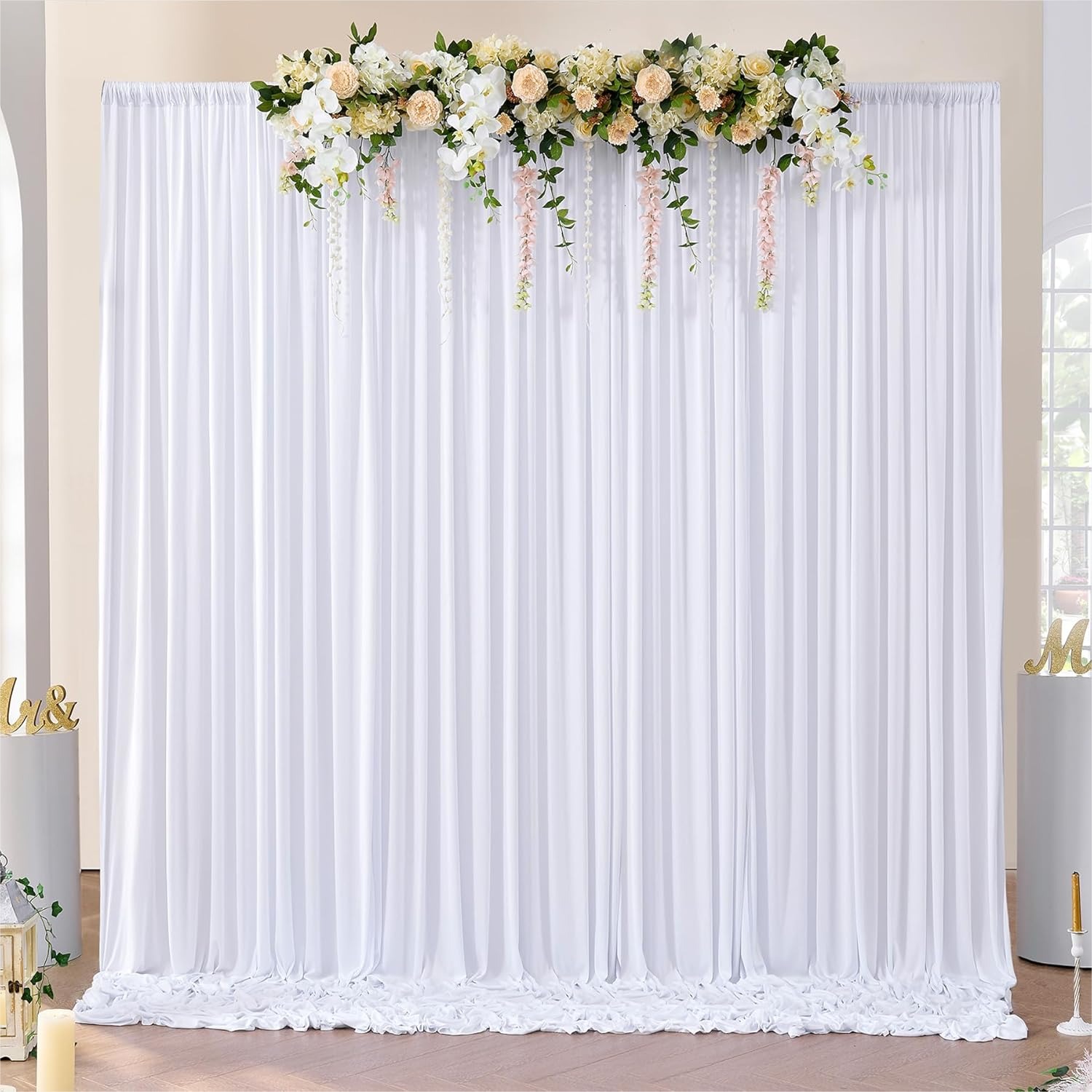 White Backdrop Curtains 10x10  - Photography And Lighting 评论和价格