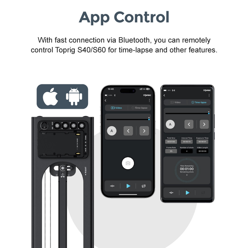 Toprig S60 Video slider camera - Photography Loop Lighting 评论和价格