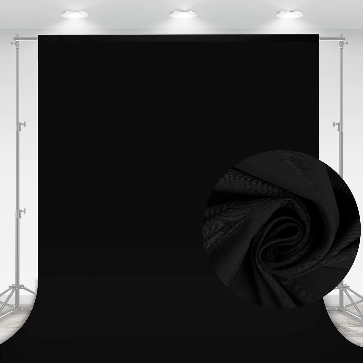 7x10 FT Black Photo Backdrop,  - Photography Lighting Reference 评论和价格