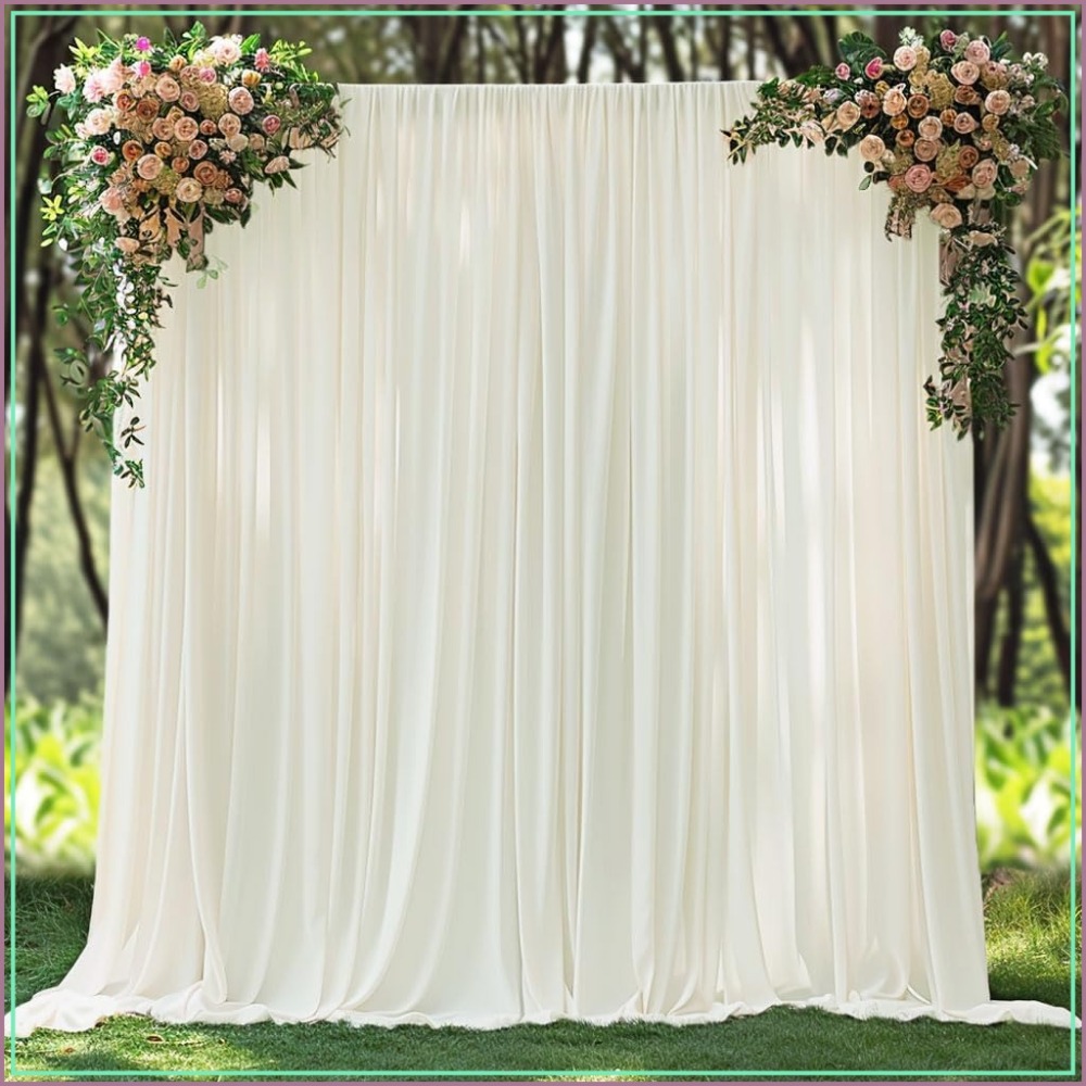 20x10ft Ivory Backdrop Curtain - Photography Lighting Reference 评论和价格