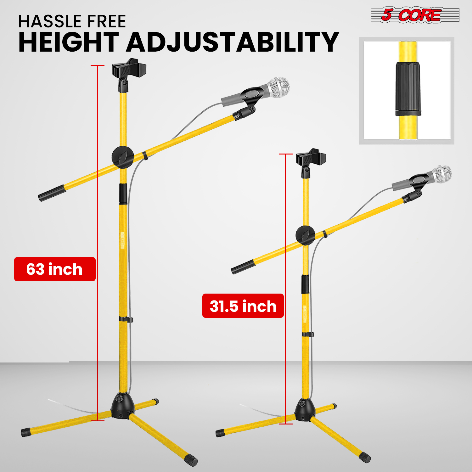 5 Core Microphone Stand Floor  - Boom Arm Stand 评论和价格